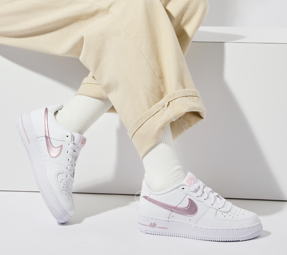 Giày Nike Air Force 1 GS ‘White Pink Glaze’ CT3839-104 - Ảnh 3