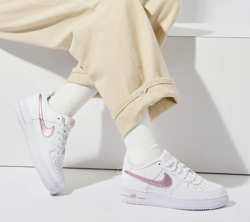 Giày Nike Air Force 1 GS ‘White Pink Glaze’ CT3839-104 - Ảnh 4