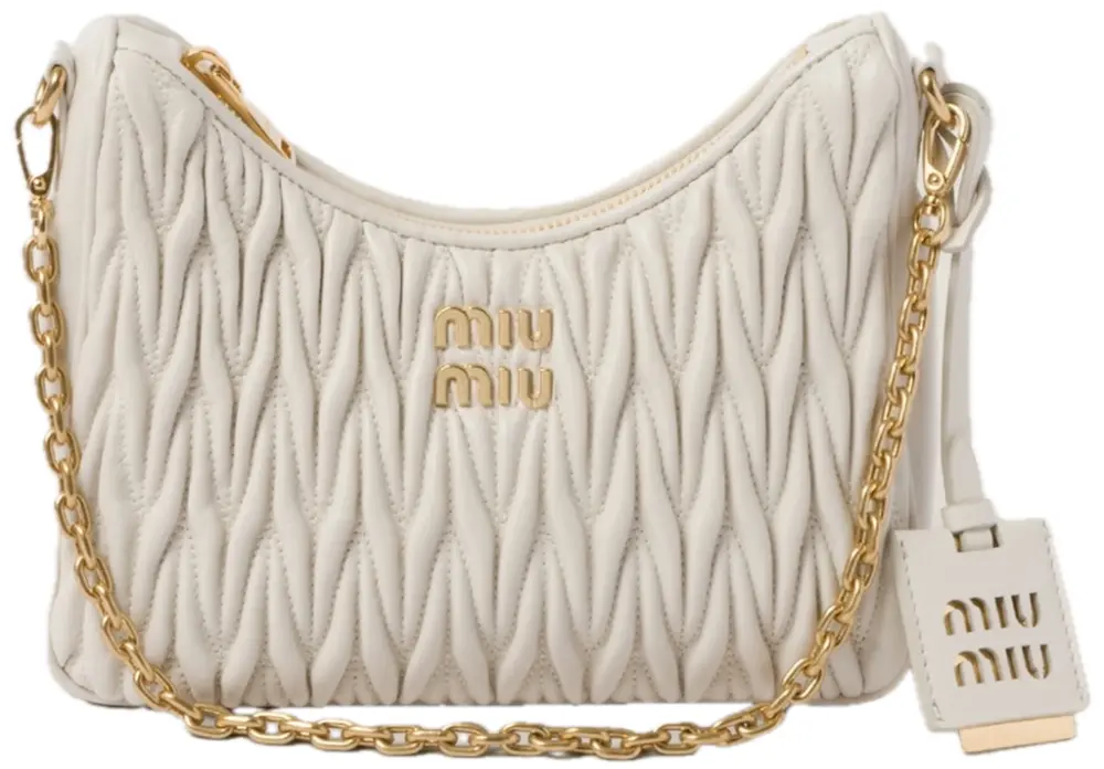 Túi Miu Miu Matelassé Shoulder Bag ‘White’ 5BH211-N88-F0009-V-TWO