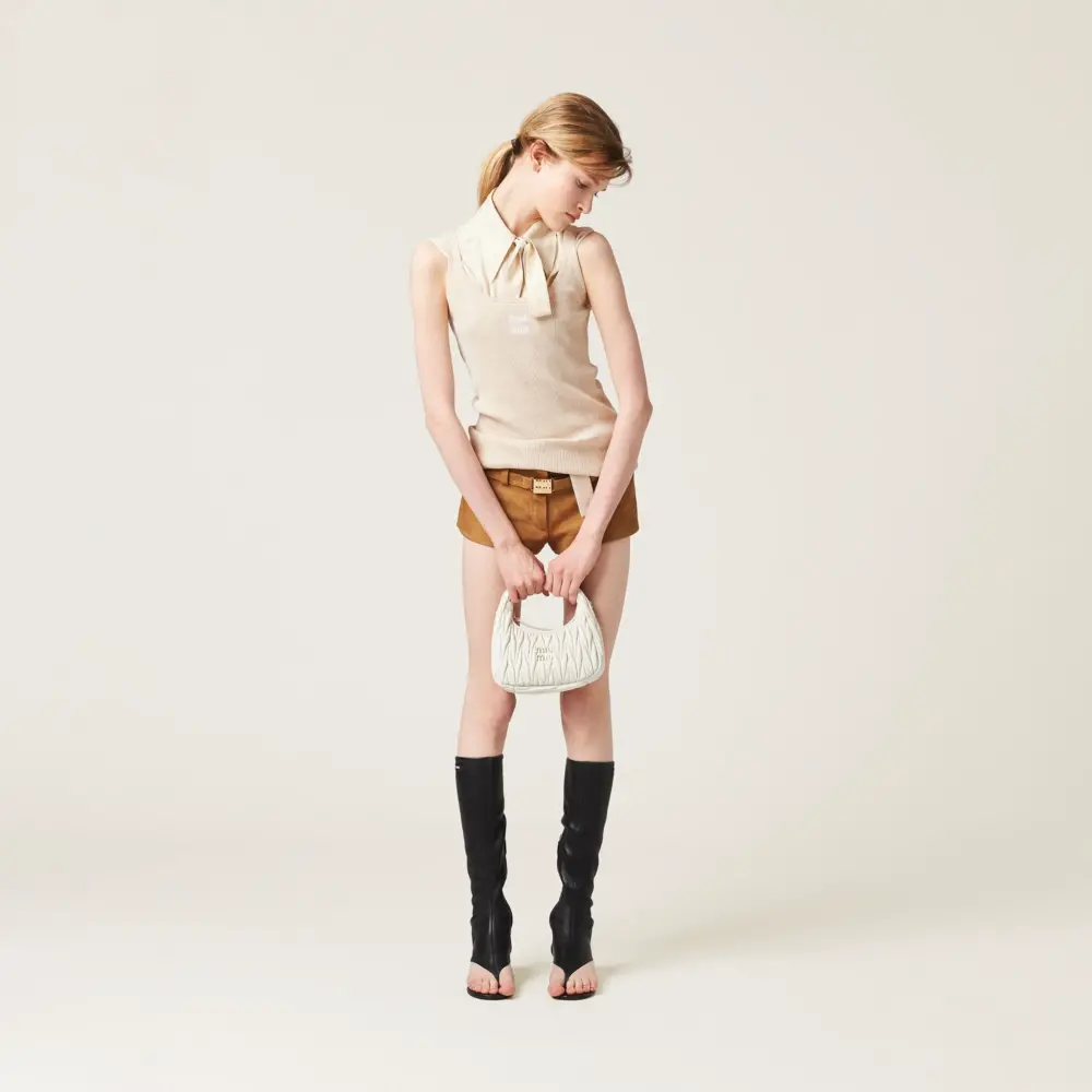 Alternative view of Túi Miu Miu Wander Matelassé Bag ‘White’ 5BC125-N88-F0009-V-OOY