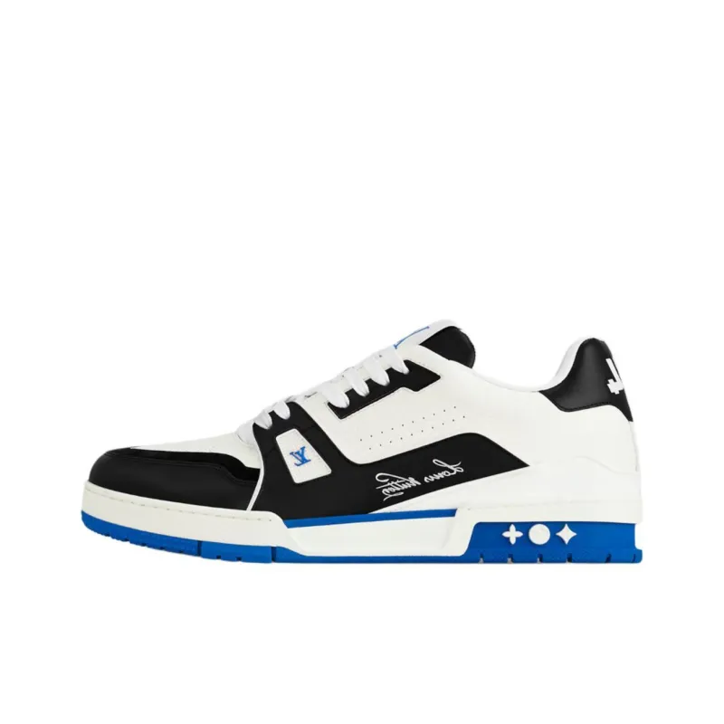 Giày Louis Vuitton LV Trainer ‘White Blue’ 1ADDYZ - Ảnh 2