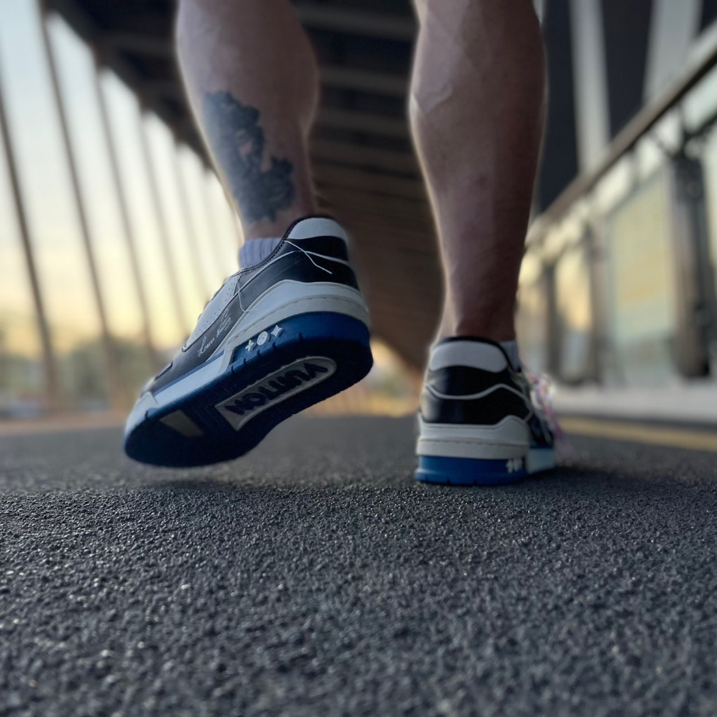 Giày Louis Vuitton LV Trainers ‘Black’ 1A8Q7L - Ảnh 4