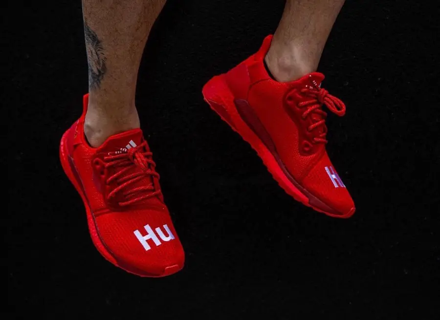 Alternative view of Giày Adidas Pharrell x Solar Hu Glide ‘Power Red’ EF2381