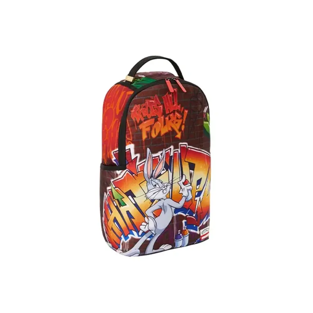 Balo SPRAYGROUND Polyester 'Orange Gray' 910B4383NSZ - Ảnh 4