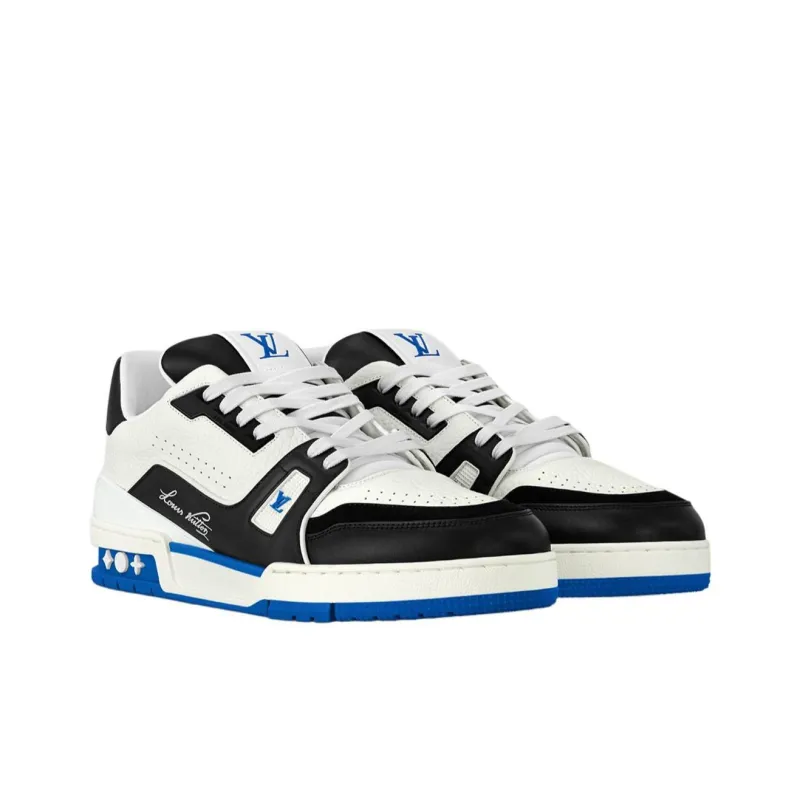 Giày Louis Vuitton LV Trainer ‘White Blue’ 1ADDYZ - Ảnh 3