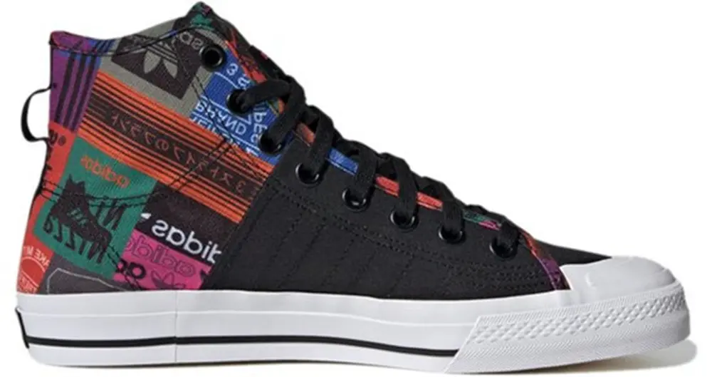 Giày Adidas Originals Nizza Hi RF 'Black Orange' GX2713