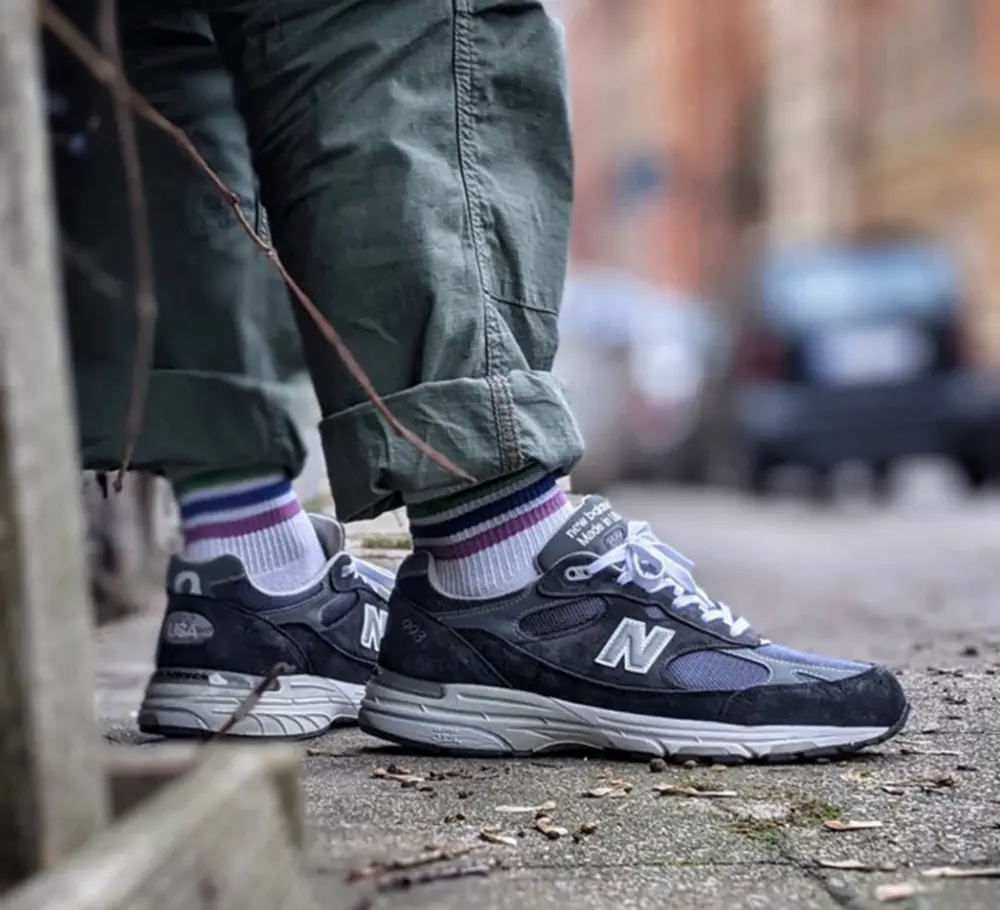 Alternative view of Giày New Balance 993 ‘Navy White’ MR993NV