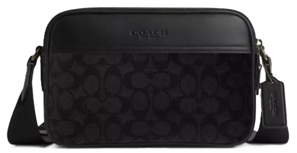 Túi Coach Graham Crossbody Bag In Signature Canvas ‘Black’ CV921