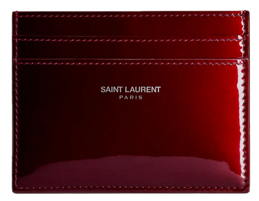 Ví Saint Laurent Paris Card Case 'Bordeaux' 375946AAEJV6947