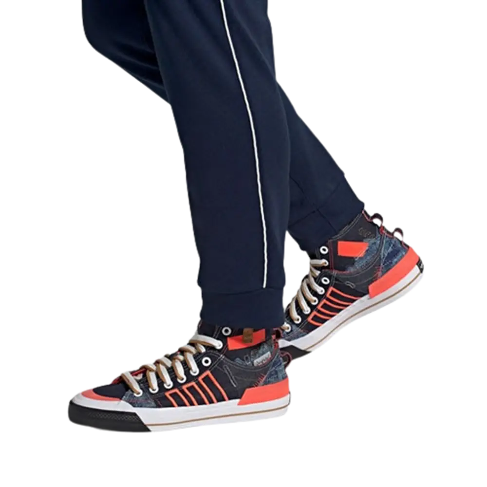 Alternative view of Giày Adidas Nizza Hi DL Denim ‘Blue Orange White’ FZ5238