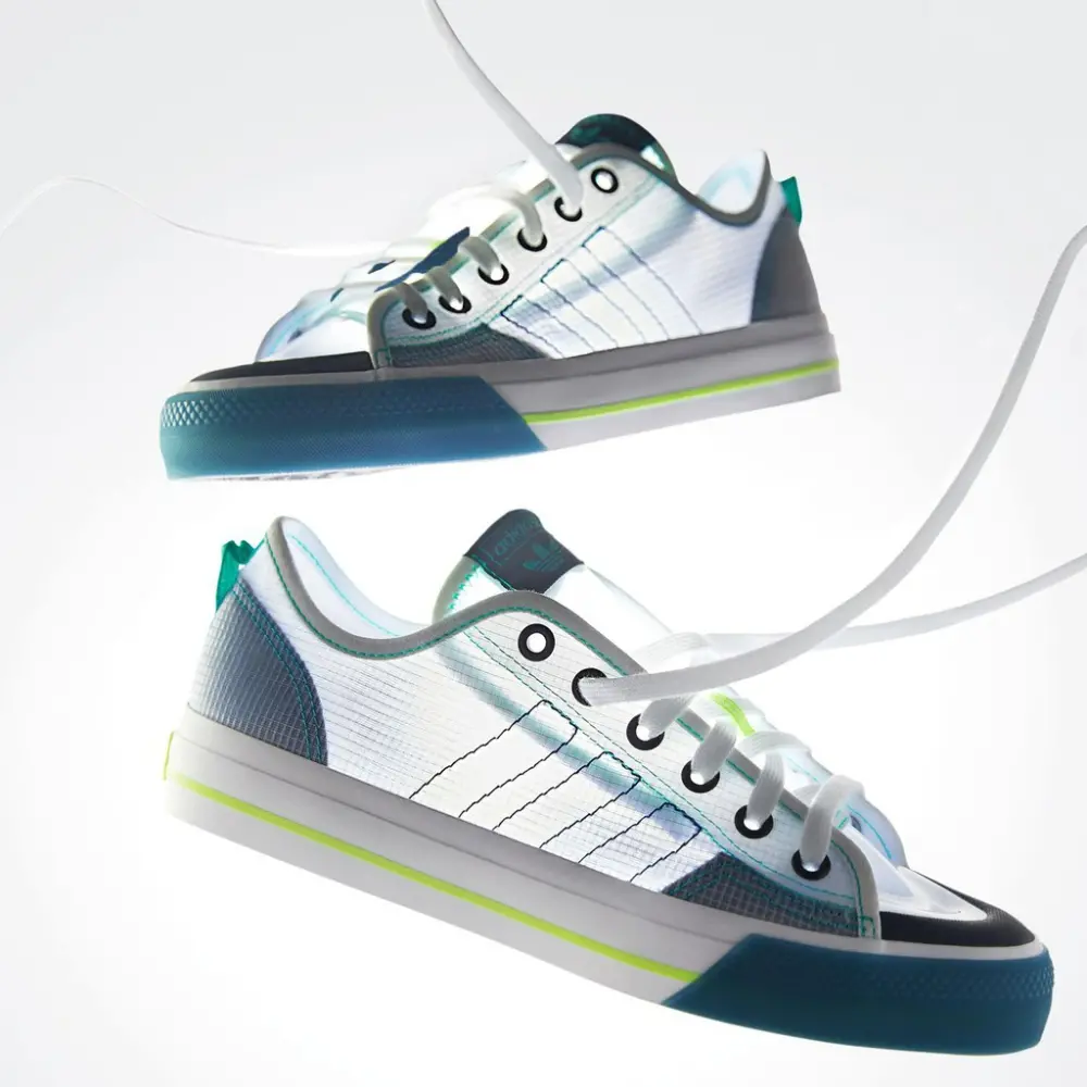 Alternative view of Giày Adidas Nizza RF Mutil 'White Lush Blue' FY3091