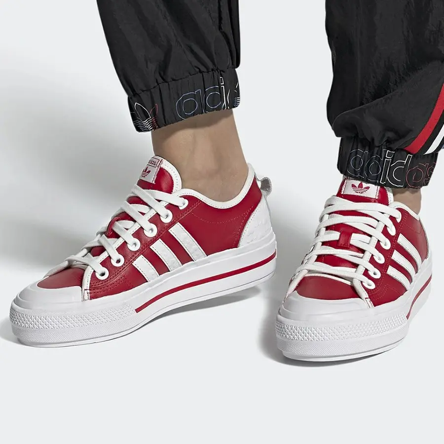 Giày Adidas Wmns Nizza RF Platform ‘Heart Embossed Scarlet’ FZ1841 - Ảnh 5