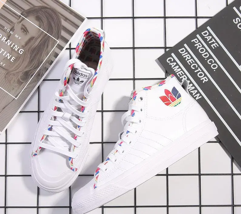 Giày Adidas Nizza High ‘Cloud White Multi’ FY2848 - Ảnh 5