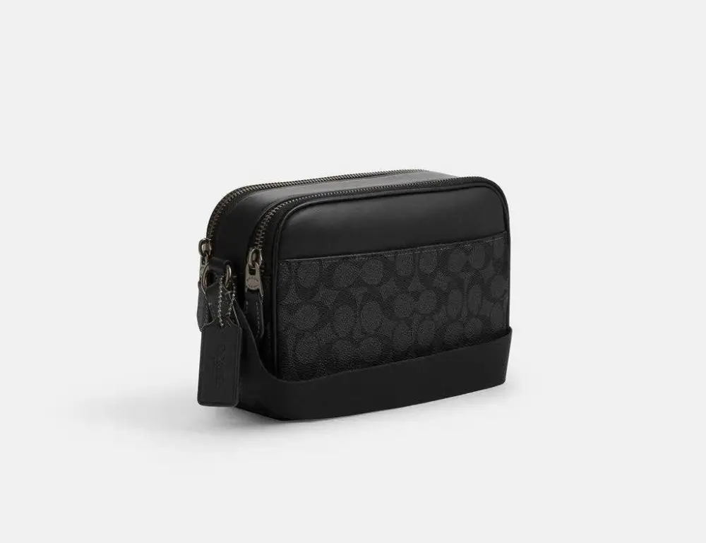 Alternative view of Túi Coach Graham Crossbody Bag In Signature Canvas ‘Black’ CV921