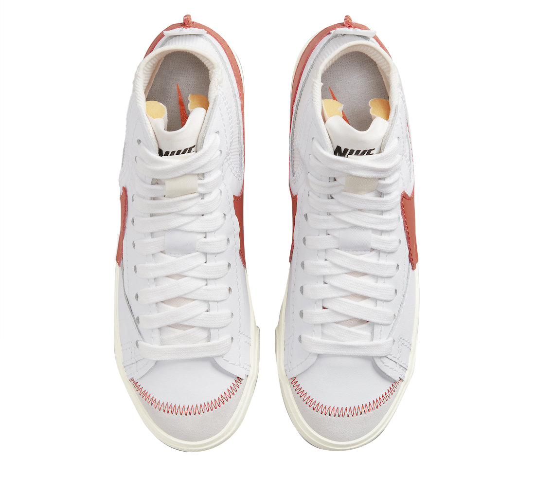 Giày Nike Blazer Mid 77 ‘Jumbo Red Orange’ DH7690-100 - Ảnh 5