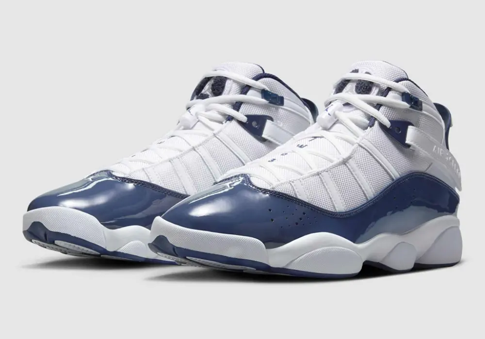 Giày Jordan 6 Rings ‘White Midnight Navy’ 322992-124 - Ảnh 3