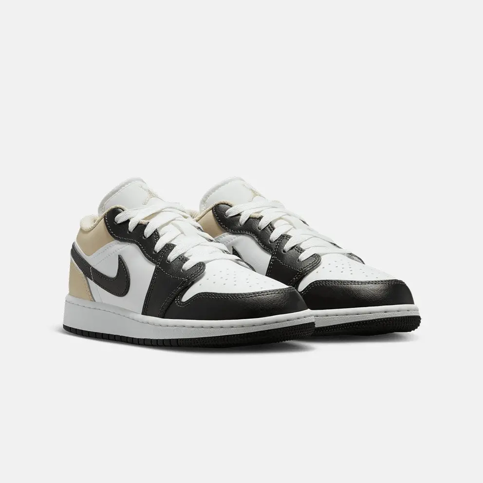 Giày Nike Air Jordan 1 Low GS ‘White Rattan Off-Noir’ 553560-153 - Ảnh 5