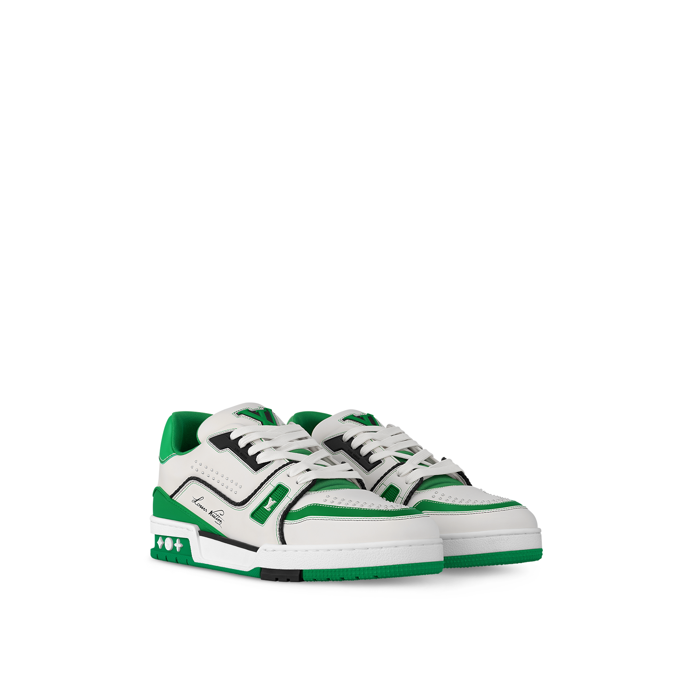 Alternative view of Giày Louis Vuitton LV Trainer Sneaker ‘Green’ 1AD7KL