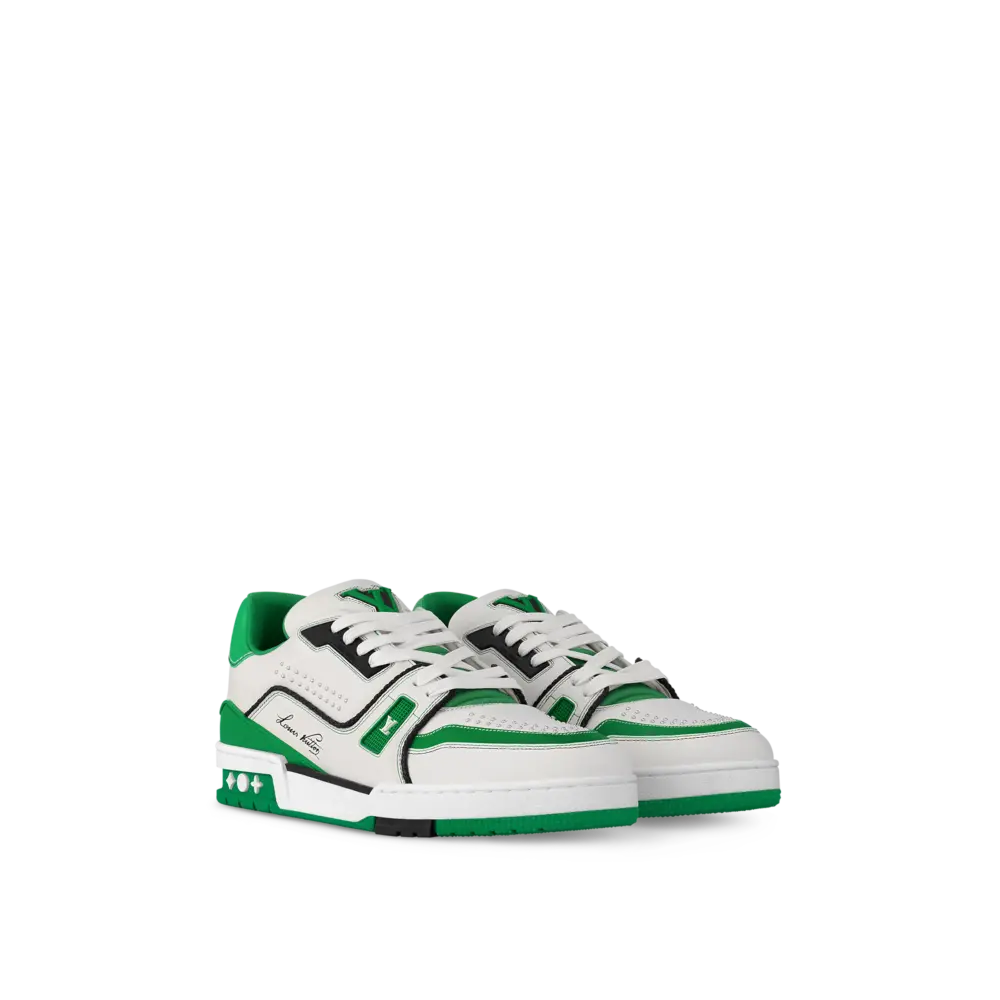 Alternative view of Giày Louis Vuitton LV Trainer Sneaker ‘Green’ 1AD7KL