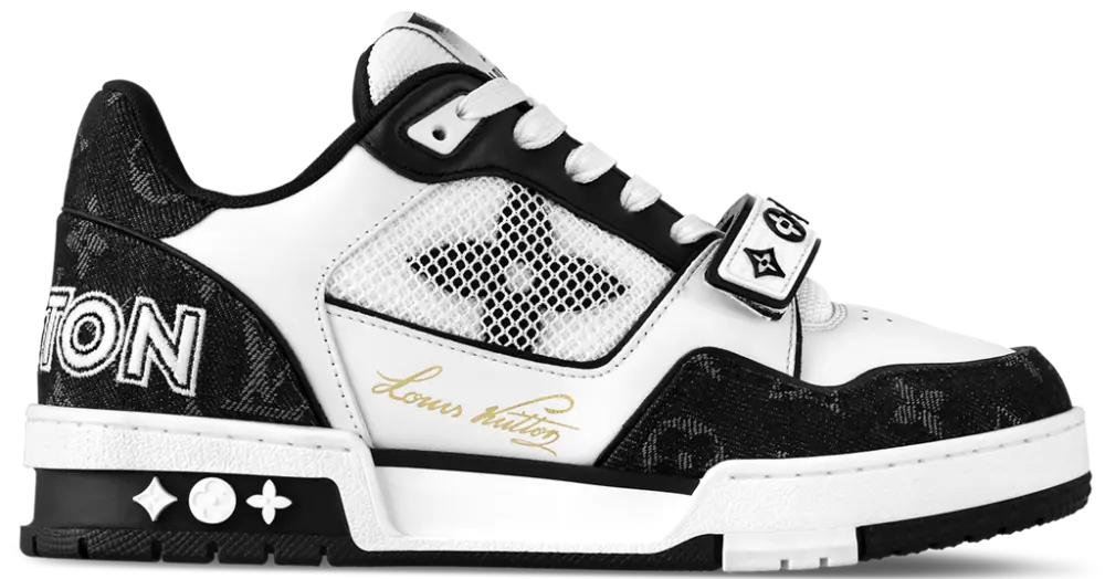 Giày Louis Vuitton Trainer Mid ‘Black White’ 1ACP25