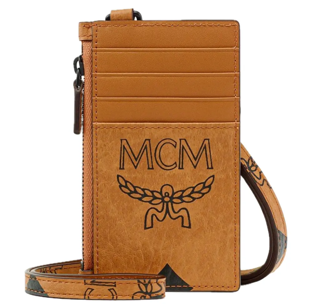 Ví MCM Aren Lanyard Card Case ‘Cognac’ MXZDATA03CO001