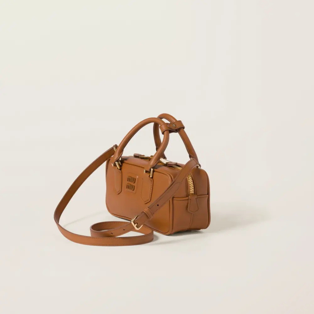 Túi Miu Miu Arcadie Bag ‘Cognac’ 5BB142-2CR3-F0046-V-OON - Ảnh 3