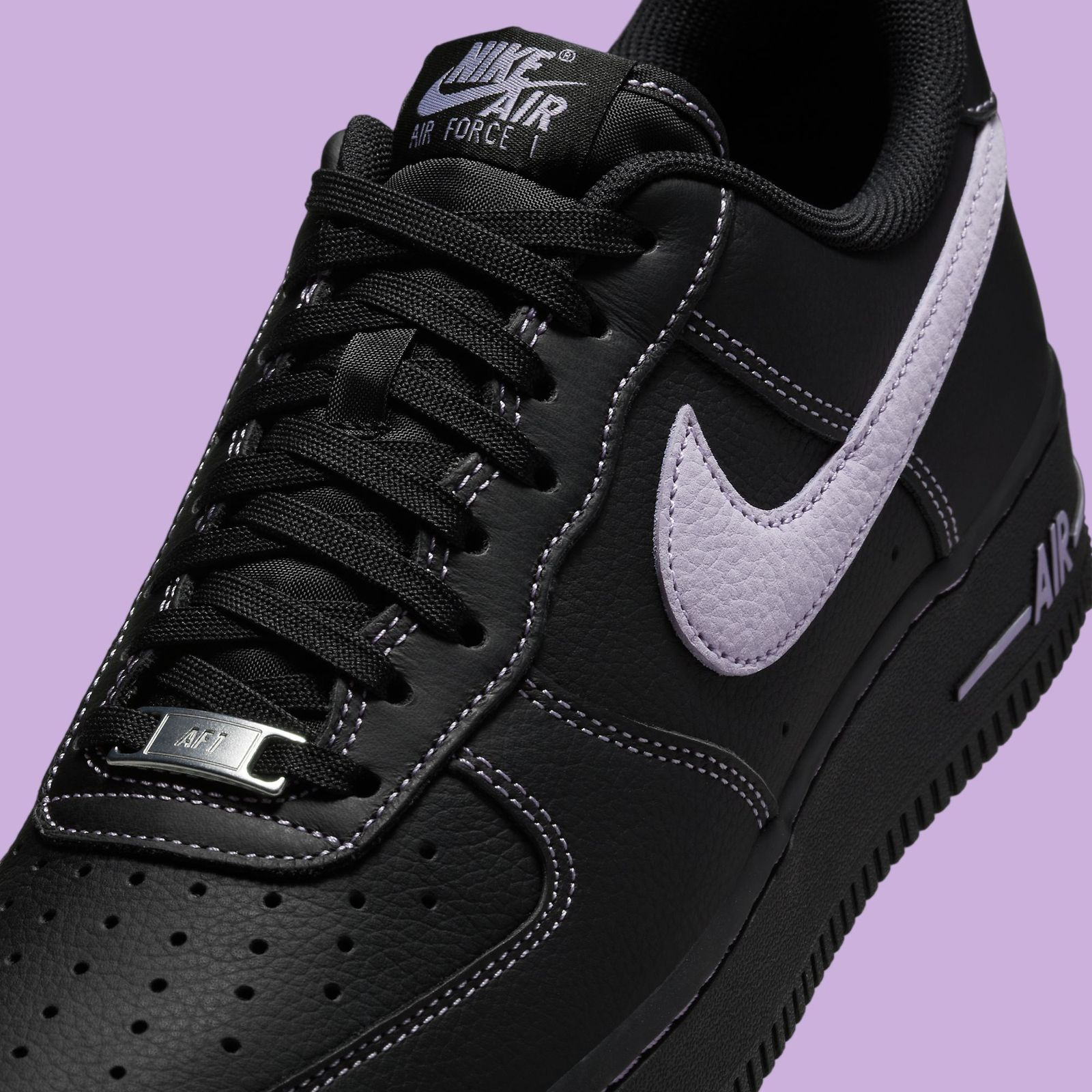 Alternative view of Giày Nike Air Force 1 Low ‘Black Light Lilac’ HQ2037-001