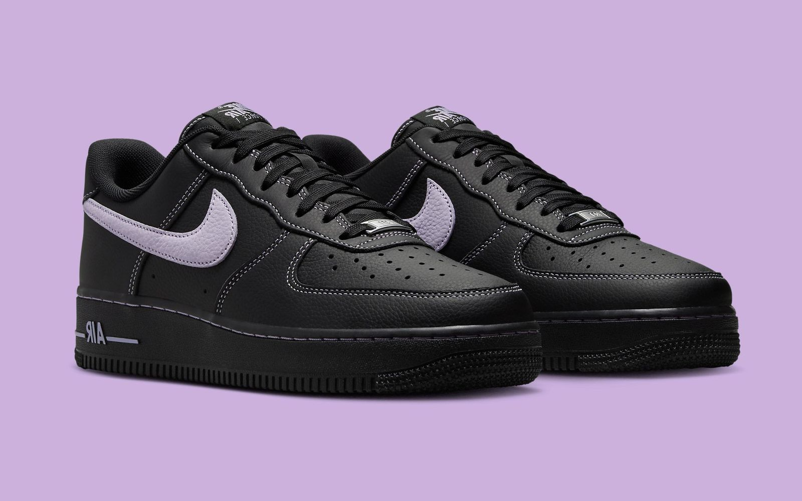 Giày Nike Air Force 1 Low ‘Black Light Lilac’ HQ2037-001 - Ảnh 5