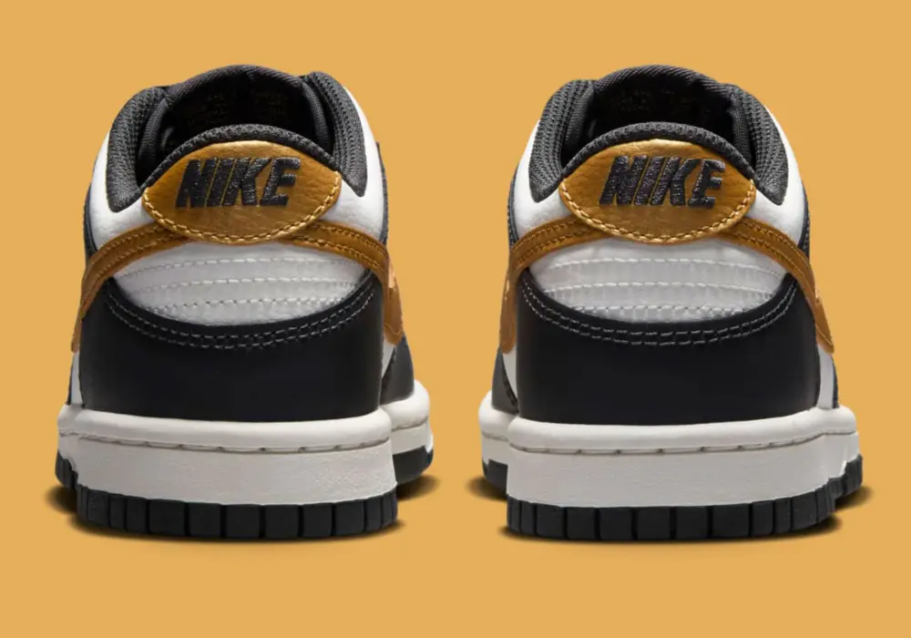 Giày Nike Dunk Low GS ‘Summit White Metallic Gold’ HV2533-100 - Ảnh 3