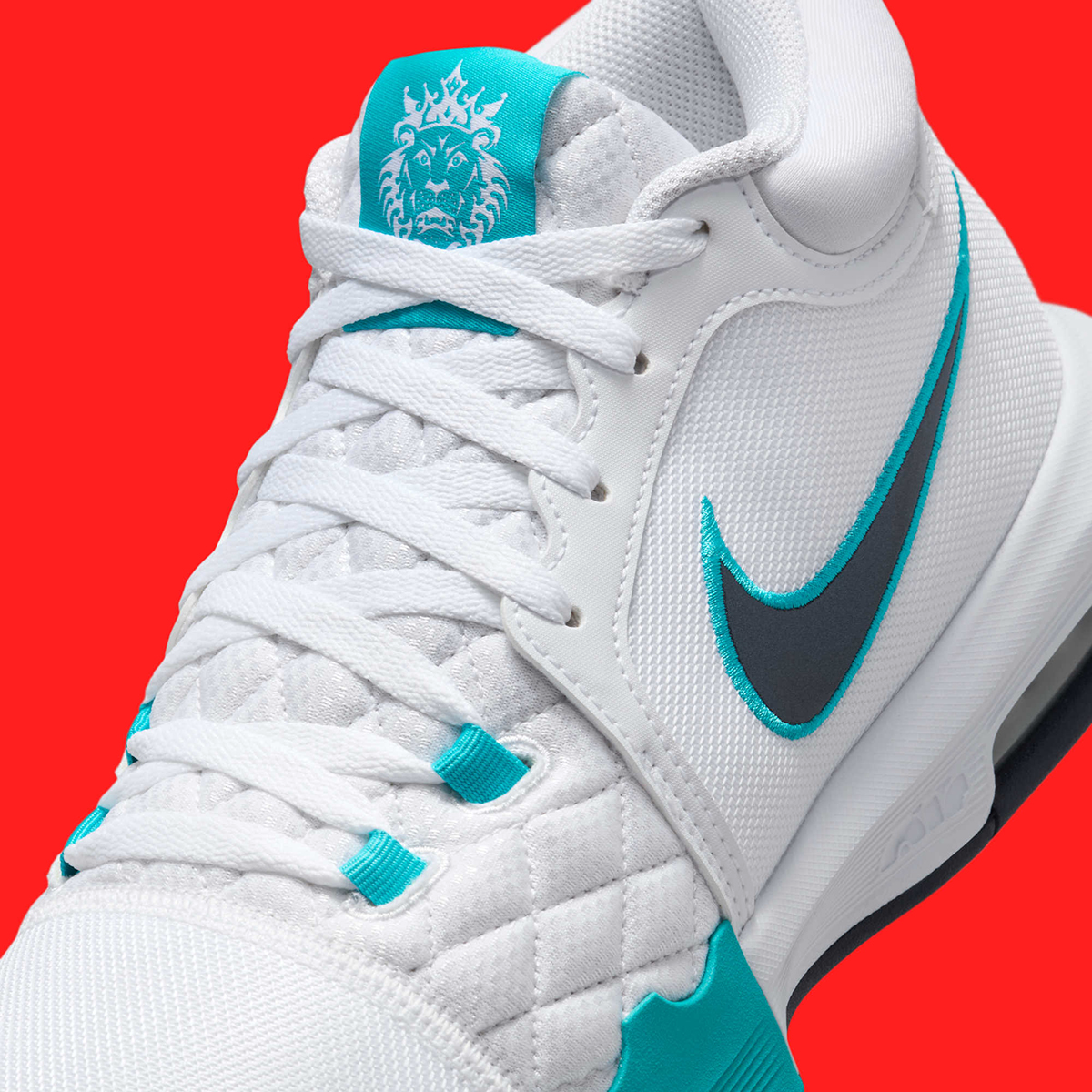 Giày Nike LeBron Witness 8 ‘White Dusty Cactus Obsidian’ HQ2139-101 - Ảnh 2