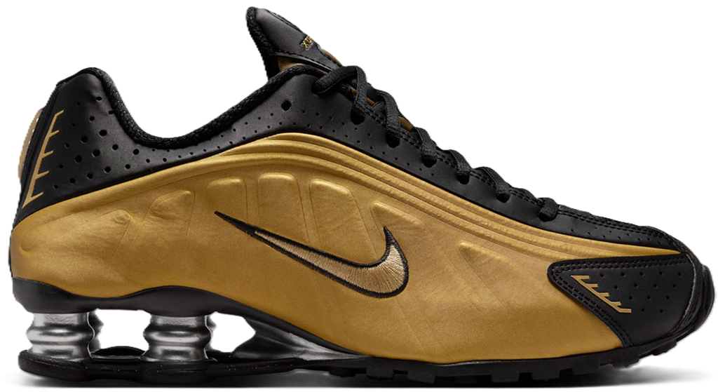 Giày Nike Shox R4 ‘Black Metallic Gold’ AR3565-005