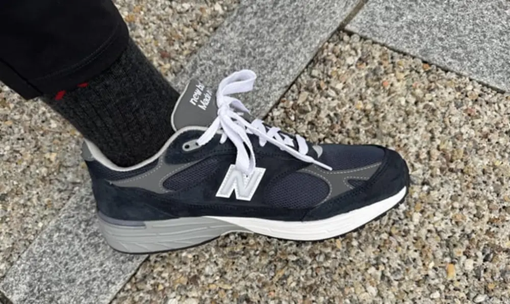 Giày New Balance 993 ‘Navy White’ MR993NV - Ảnh 4