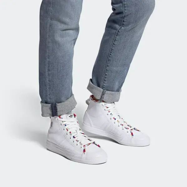 Alternative view of Giày Adidas Nizza High ‘Cloud White Multi’ FY2848