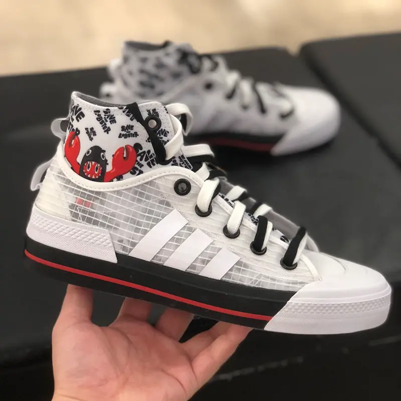 Giày Adidas Nizza Hi DL Clover ‘White And Black’ GY5340 - Ảnh 5