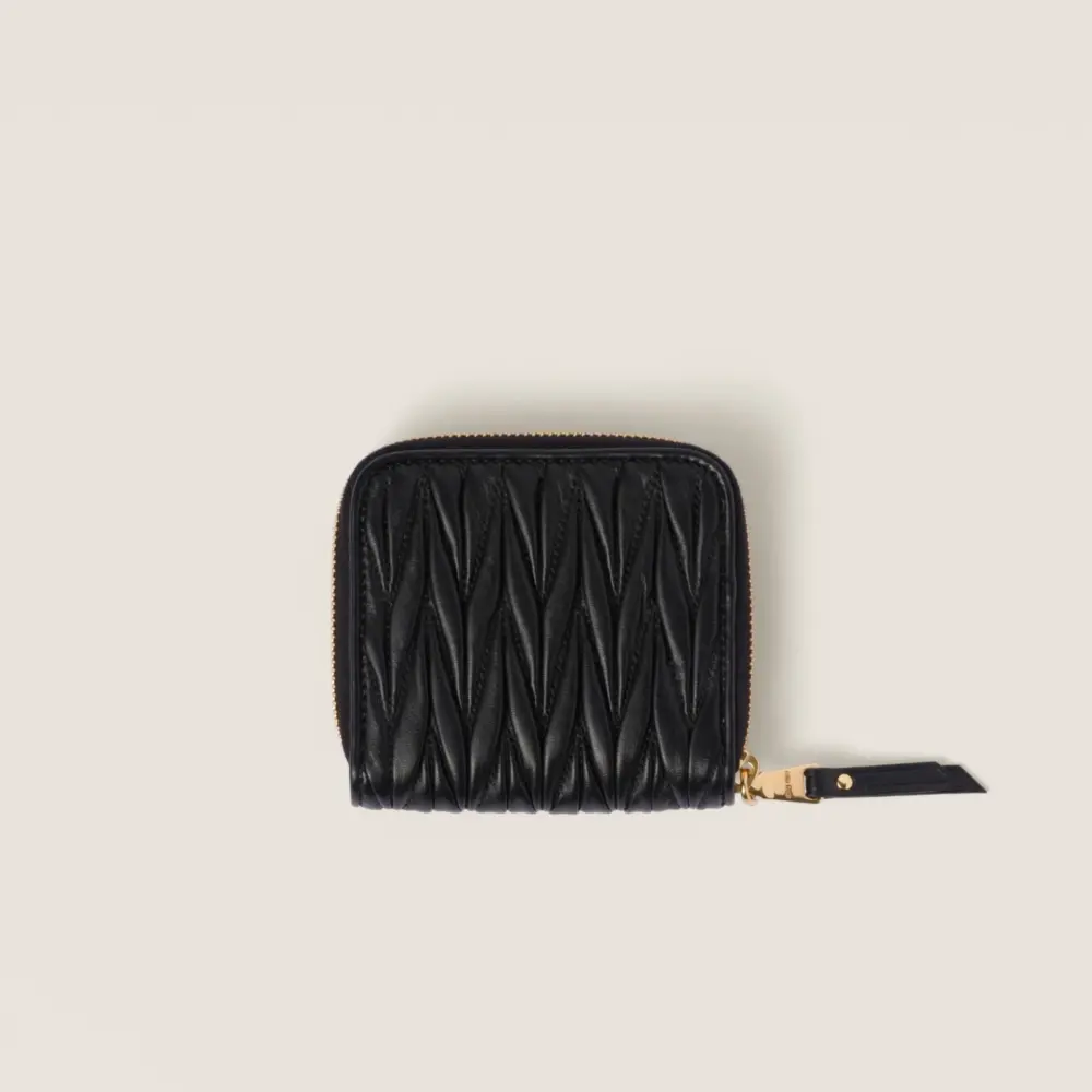 Alternative view of Túi Miu Miu Small Matelassé Wallet ‘Black’ 5ML522-2FPP-F0002