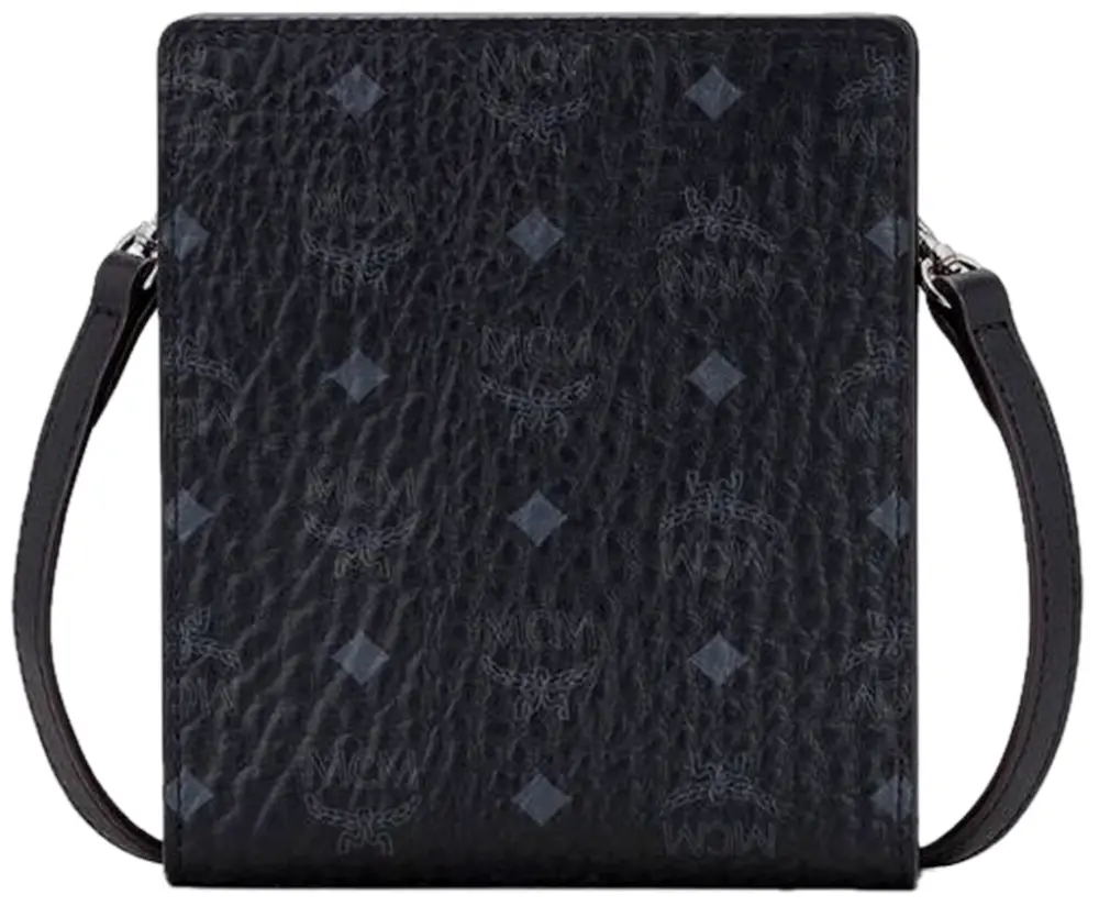 Ví MCM Zipped Wallet Multifunction Lanyard ‘Black’ MXEASVI04BK001