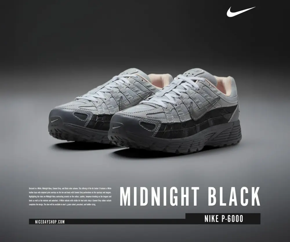 Giày Nike P-6000 ‘Grey Black Purple’ HV5984-001 - Ảnh 5