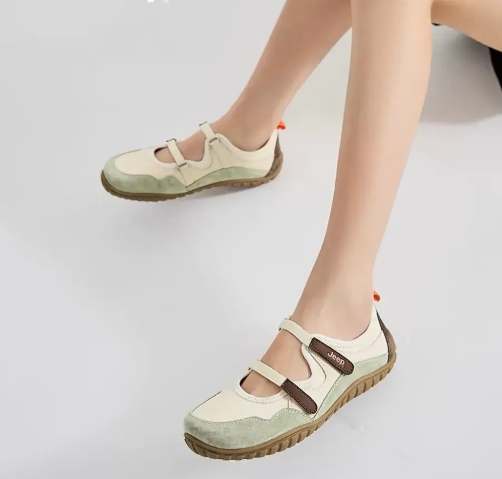 Giày Jeep Outdoor Low Top ‘Cream Light Green’ P651W13112 - Ảnh 4