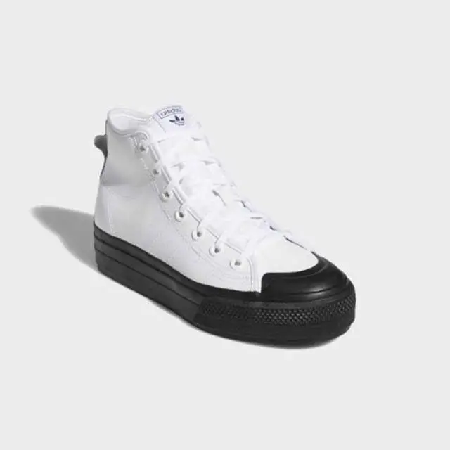 Giày Adidas Wmns Nizza RF Platform Mid ‘White Black’ FY7606 - Ảnh 4