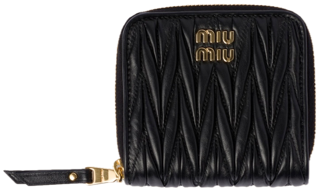 Túi Miu Miu Small Matelassé Wallet ‘Black’ 5ML522-2FPP-F0002