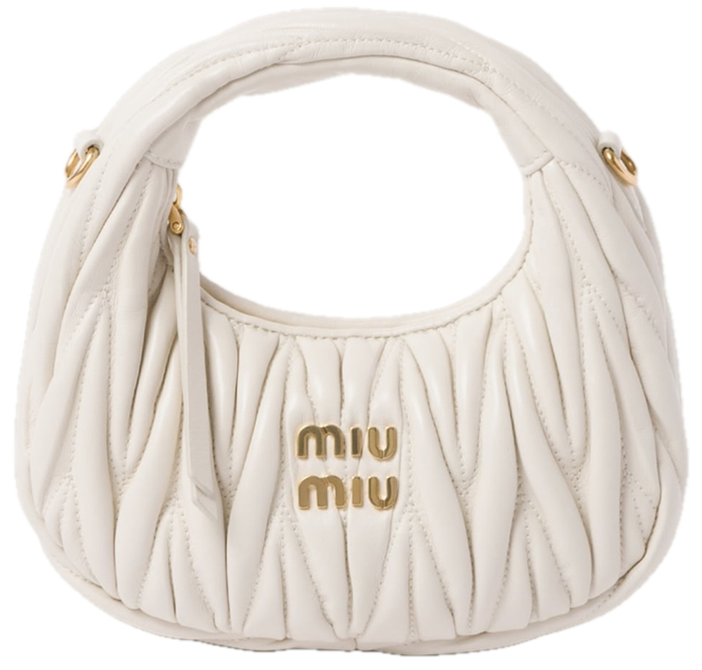 Túi Miu Miu Wander Matelassé ‘White’ 5BP078-N88-F0009-V-OOO