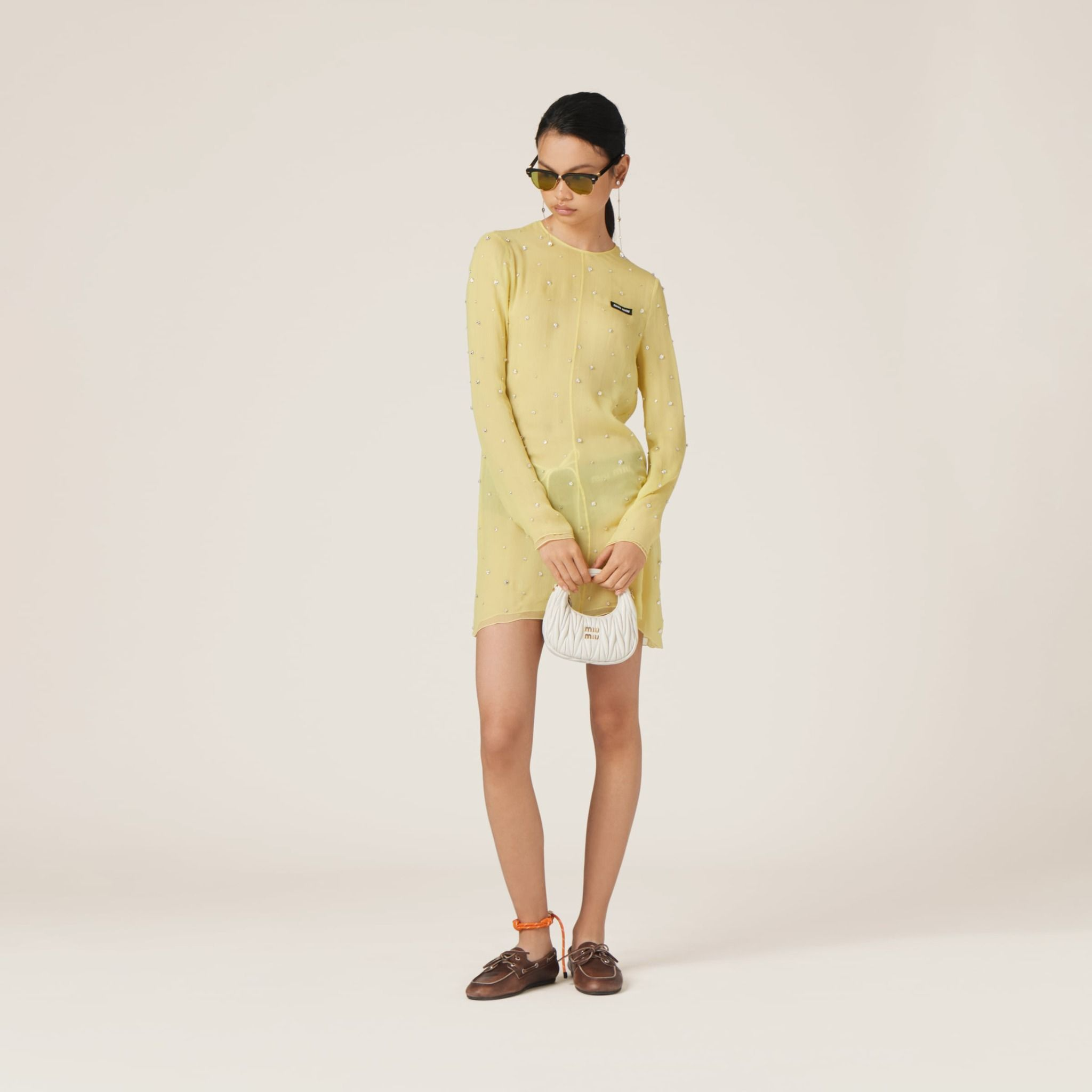 Túi Miu Miu Wander Matelassé ‘White’ 5BP078-N88-F0009-V-OOO - Ảnh 3