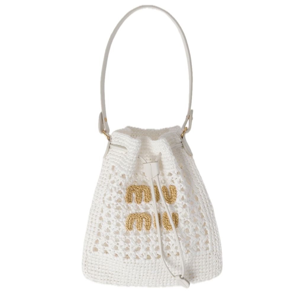 Túi Miu Miu Woven Fabric Mini-bag ‘White’ 5ND016-2DO1-F0965