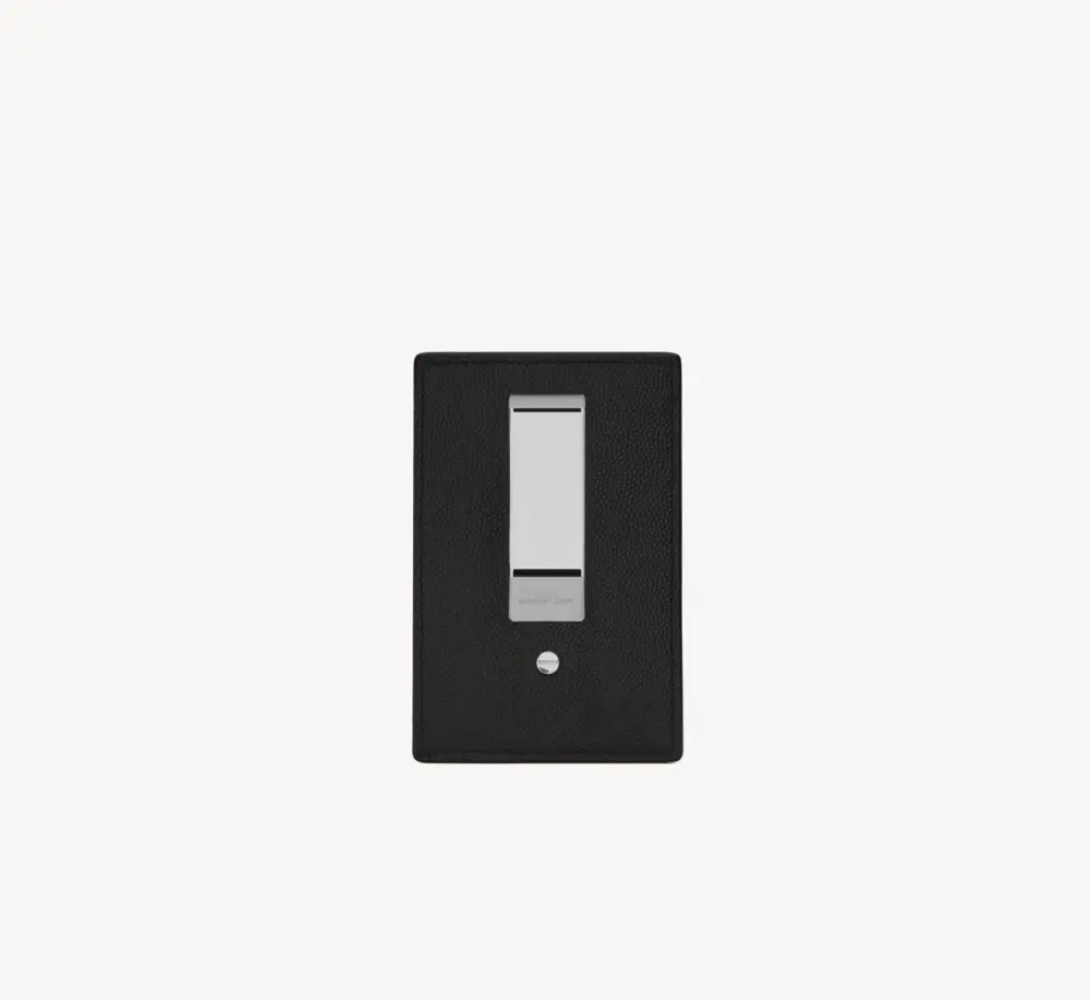 Alternative view of Ví Saint Laurent Bill Clip Card Case ‘Black’ 584105BTY0N1000