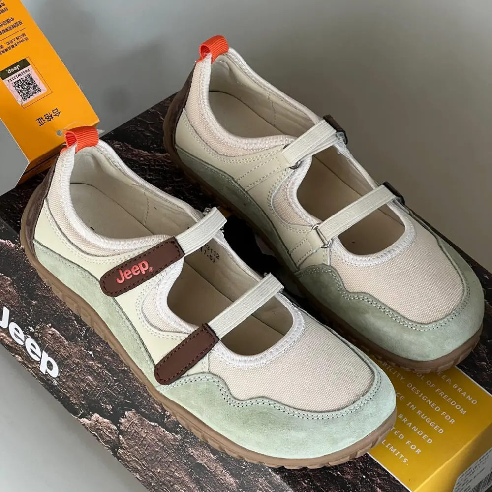 Giày Jeep Outdoor Low Top ‘Cream Light Green’ P651W13112 - Ảnh 3