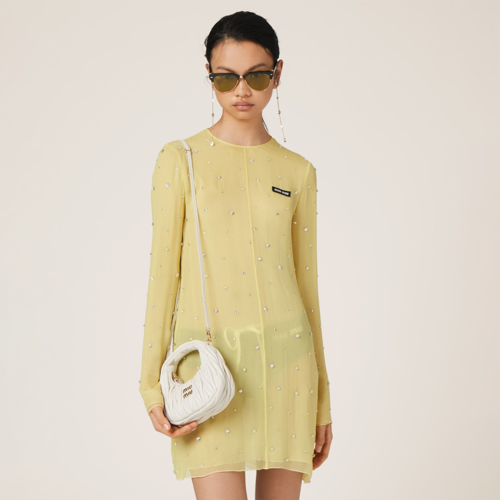 Alternative view of Túi Miu Miu Wander Matelassé ‘White’ 5BP078-N88-F0009-V-OOO