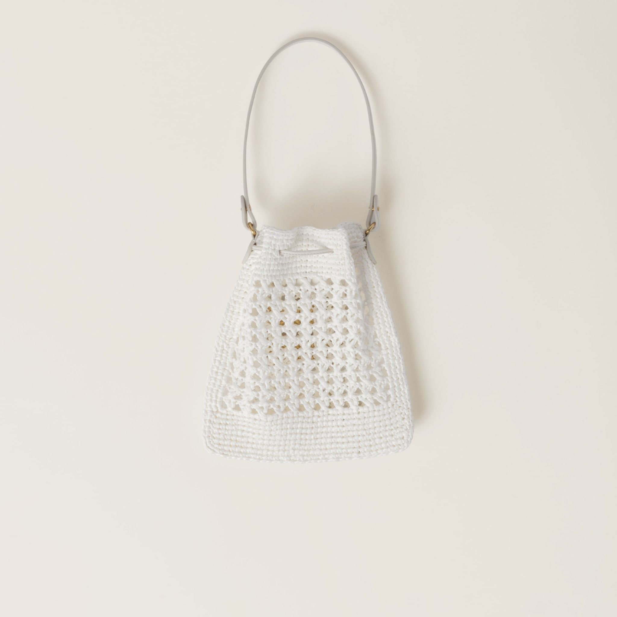 Alternative view of Túi Miu Miu Woven Fabric Mini-bag ‘White’ 5ND016-2DO1-F0965