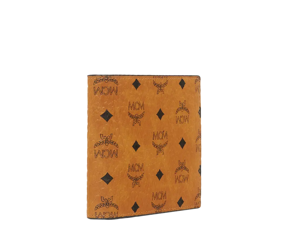 VÍ MCM Bifold Wallet Coin Pocket ‘Cognac’ MXSAAVI01CO001 - Ảnh 3