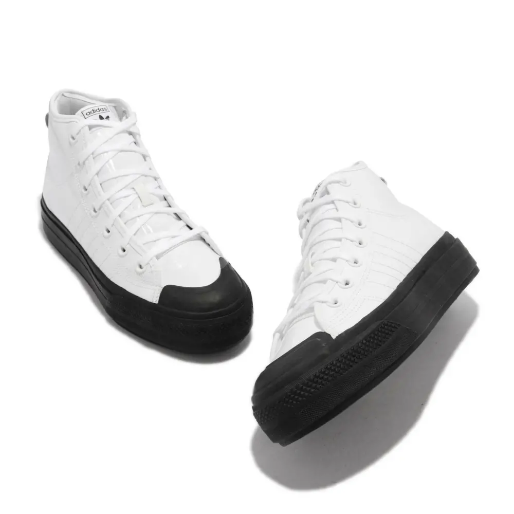 Giày Adidas Wmns Nizza RF Platform Mid ‘White Black’ FY7606 - Ảnh 3