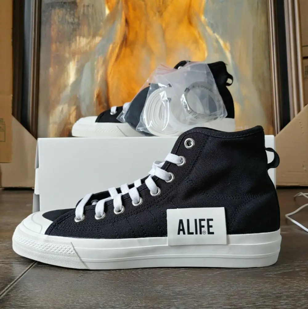 Giày Adidas ALIFE x Nizza High ‘Black’ FX2623 - Ảnh 4